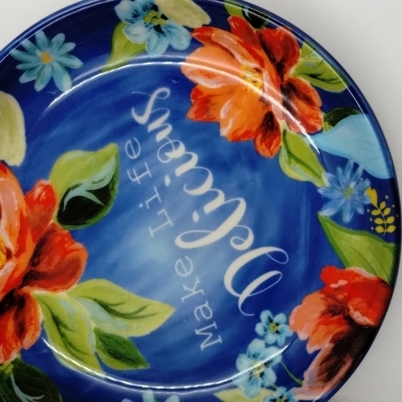 𝅺THE Pioneer Woman Spring Bouquet Blue Spoon Rest - Picture 4 of 4